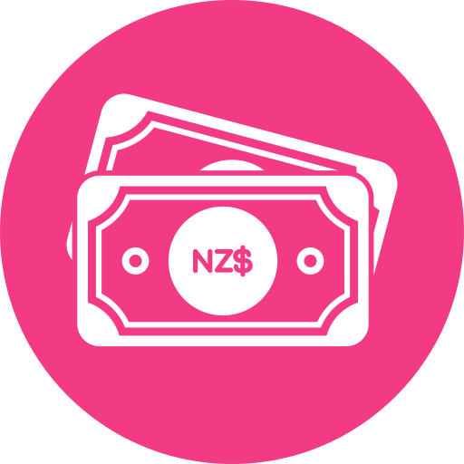 dollaro neozelandese Generic color fill icona