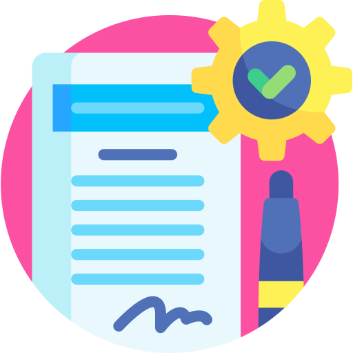 Contract Detailed Flat Circular Flat icon