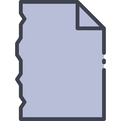 carta strappata Generic color lineal-color icona