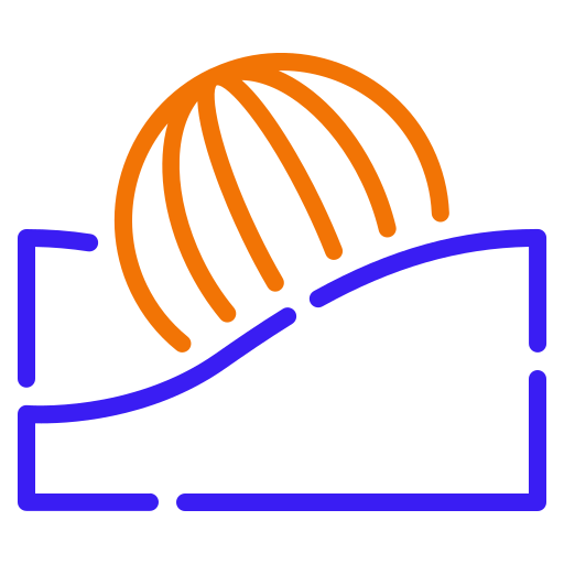 pelota de playa Generic color outline icono
