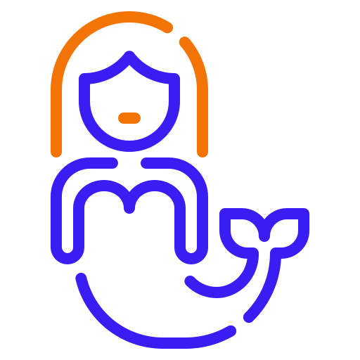 Mermaid Generic color outline icon