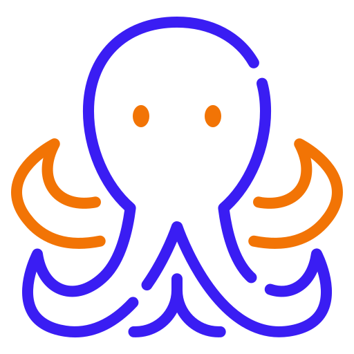 octopus Generic color outline icoon