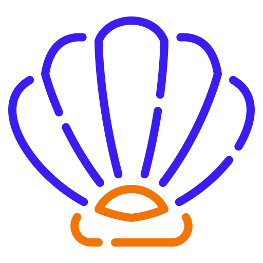 Морская ракушка Generic color outline иконка