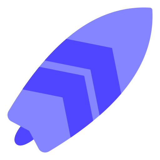 Surfboard Generic color fill icon