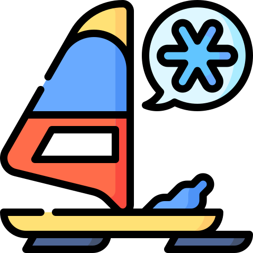 barca sul ghiaccio Special Lineal color icona