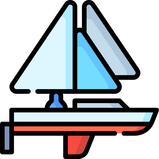 barca a vela taglierina Special Lineal color icona