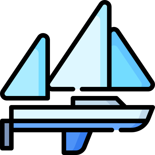 Ketch sailboat Special Lineal color icon
