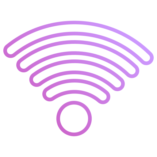 sygnał wi-fi Generic gradient outline ikona