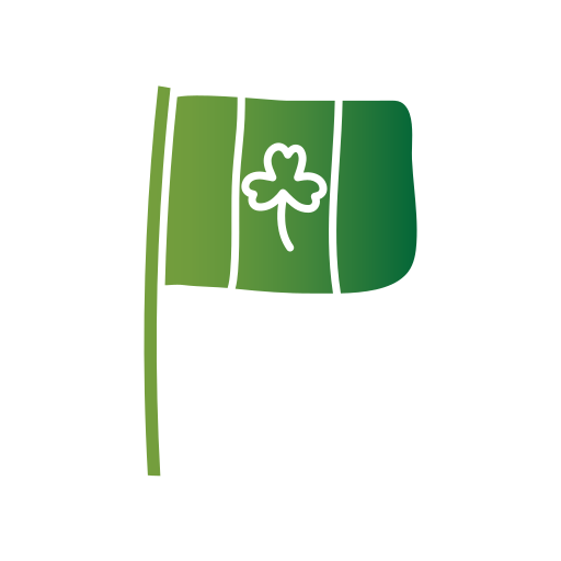 bandiera dell'irlanda Generic gradient fill icona