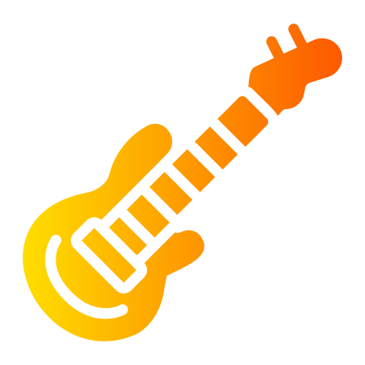 guitarra electrica Generic gradient fill icono