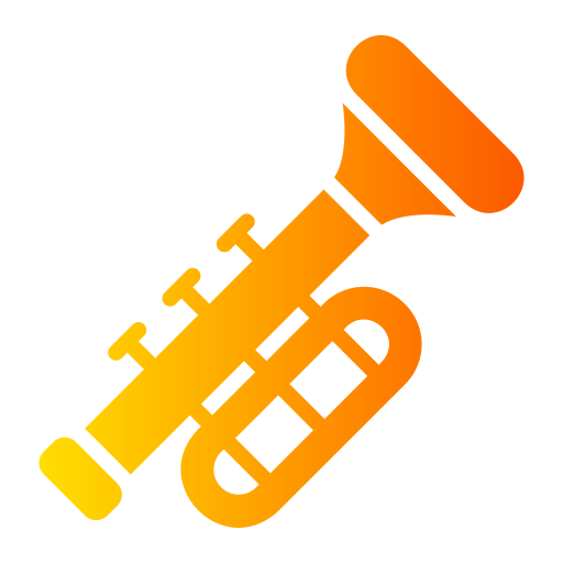 Trumpet Generic gradient fill icon