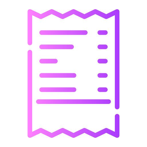 청구서 Generic gradient outline icon