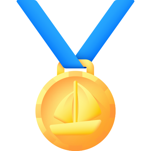 medalla 3D Color icono