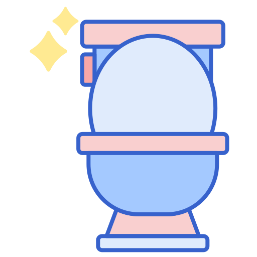 Toilet Flaticons Lineal Color icon