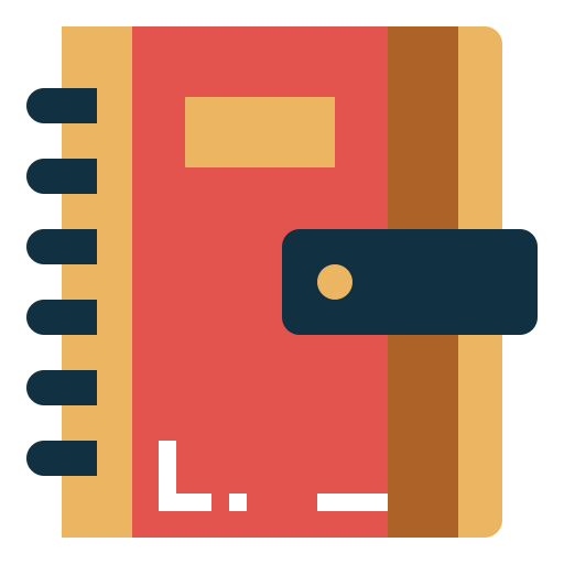Cuaderno Smalllikeart Flat icono