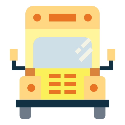 Autobús escolar Smalllikeart Flat icono