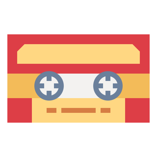 kassette Smalllikeart Flat icon