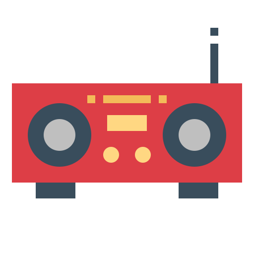 Radio Smalllikeart Flat icon