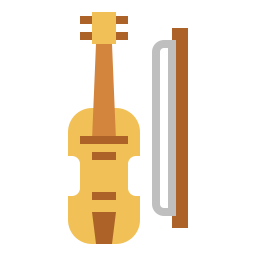 Violin Smalllikeart Flat icon