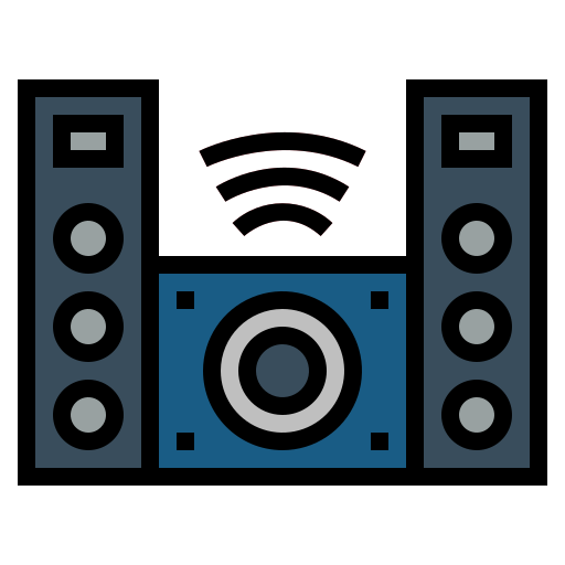 Speaker Smalllikeart Lineal Color icon