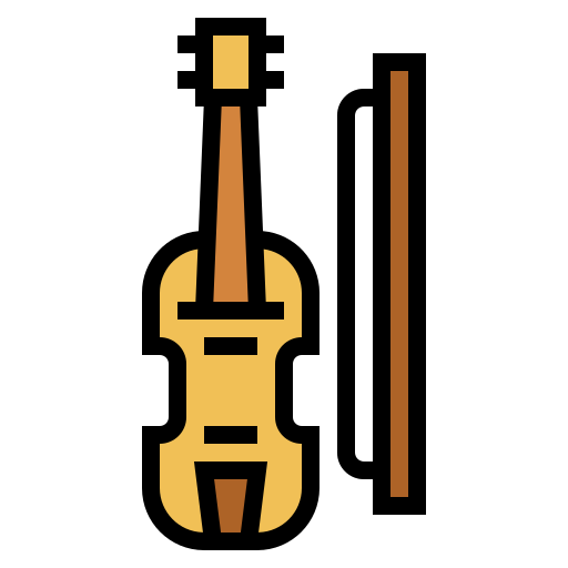 バイオリン Smalllikeart Lineal Color icon