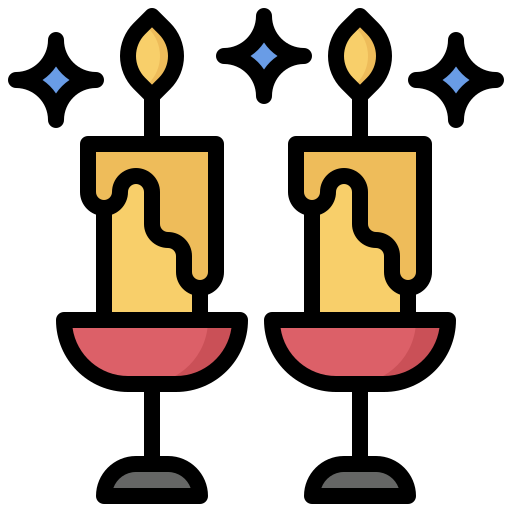 Candles Surang Lineal Color icon