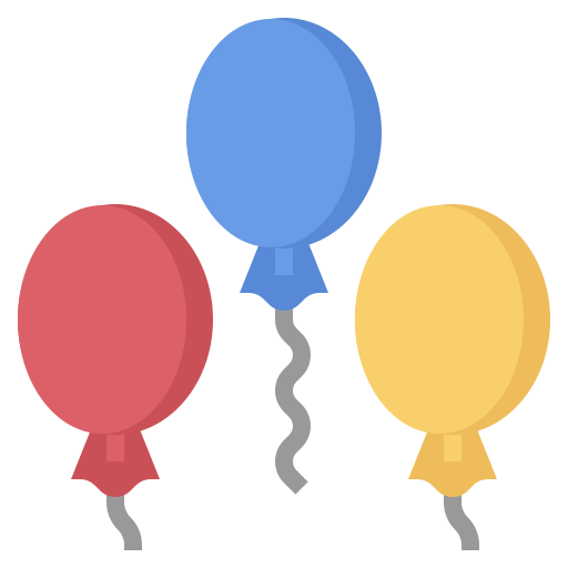 Balloons Surang Flat icon