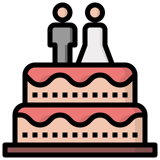 Свадебный пирог Surang Lineal Color иконка