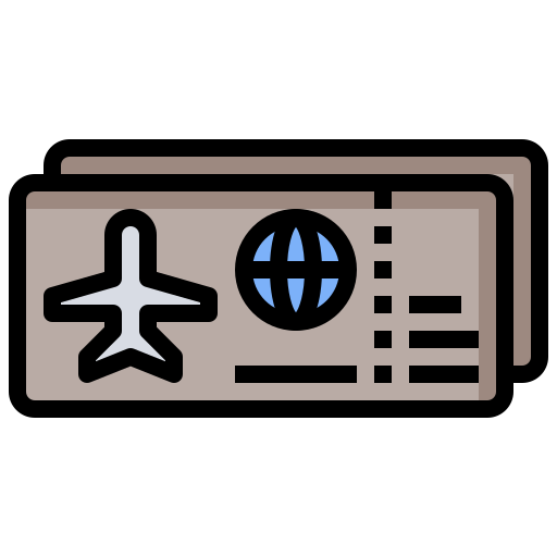flugzeugticket Surang Lineal Color icon