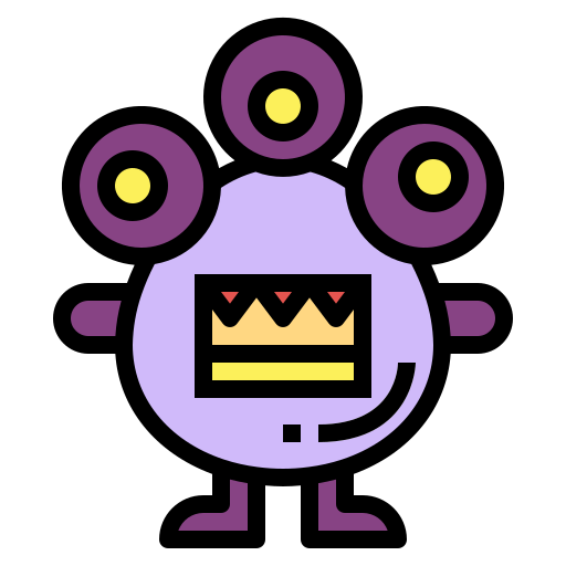 monster Smalllikeart Lineal Color icon