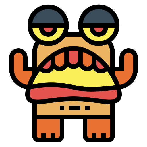 monster Smalllikeart Lineal Color icon