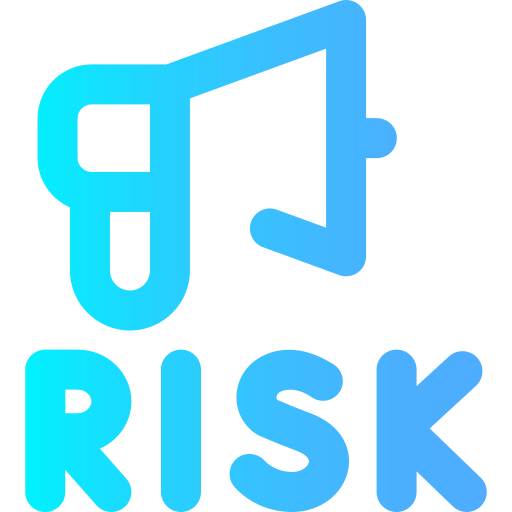 Risk assessment Super Basic Omission Gradient icon