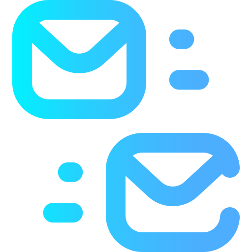 e-mails Super Basic Omission Gradient icon