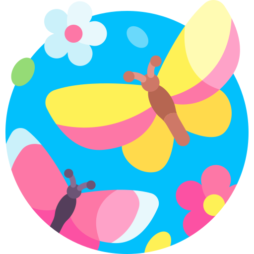 mariposa Detailed Flat Circular Flat icono