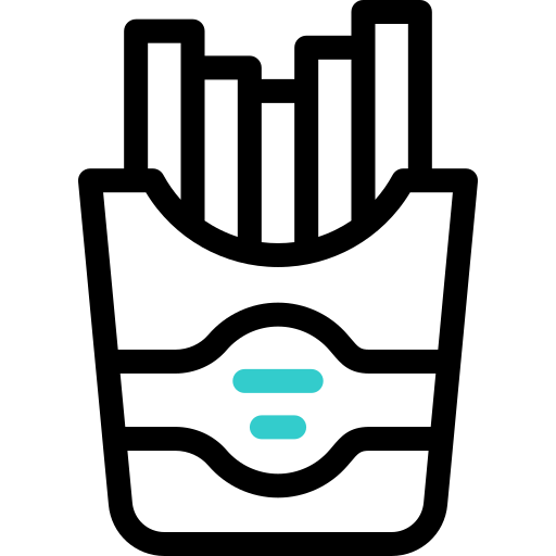 patatine fritte Basic Accent Outline icona