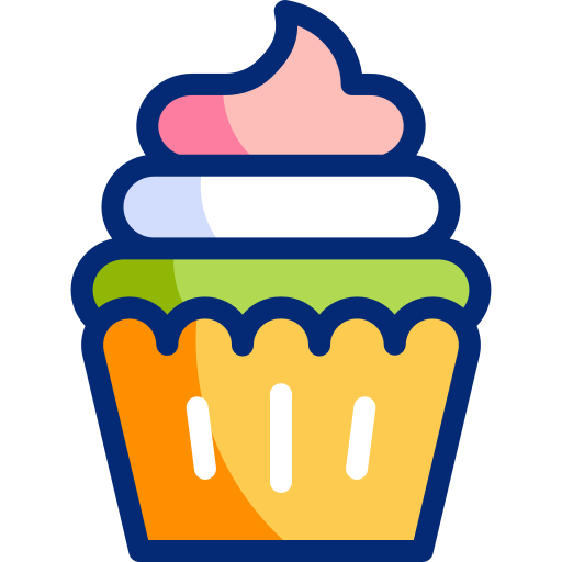 cupcake Basic Accent Lineal Color icon