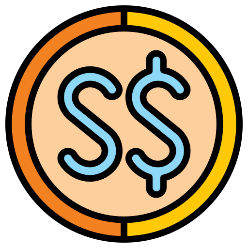 Сингапурский доллар Generic color lineal-color иконка