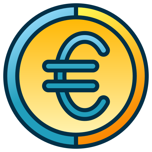 euro Generic gradient lineal-color Ícone