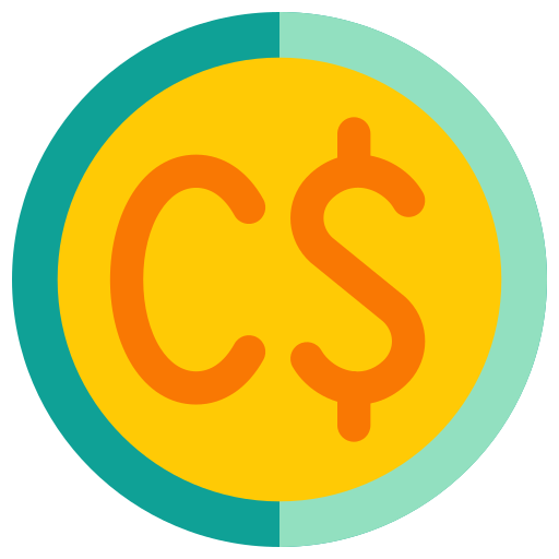 dolar canadiense Generic color fill icono