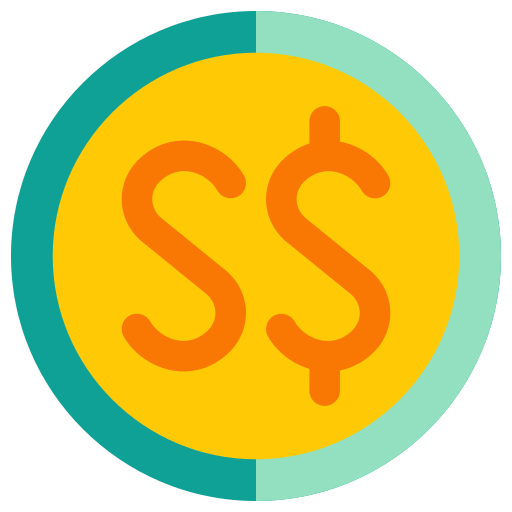 Singapore dollar Generic color fill icon