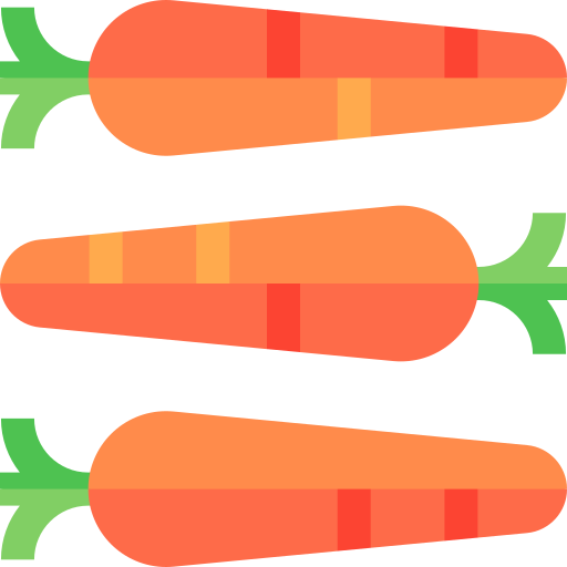 Baby carrot Basic Straight Flat icon