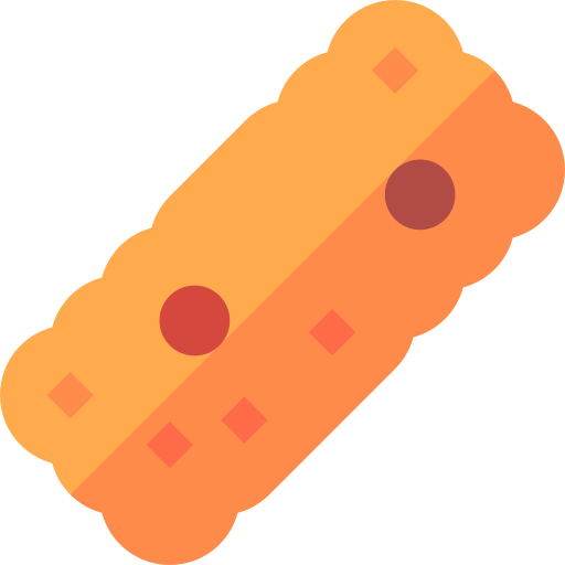 Granola bar Basic Straight Flat icon