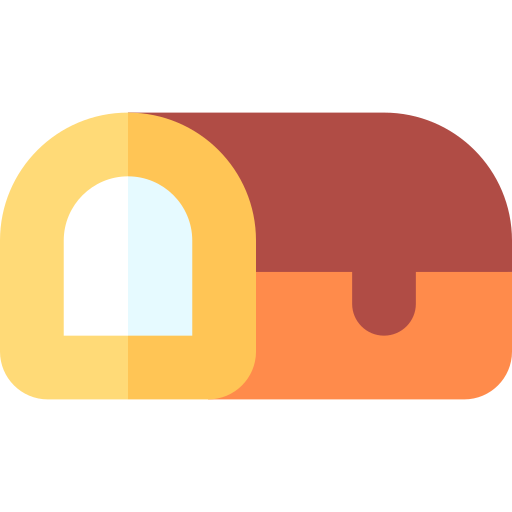 pastel de rollo Basic Straight Flat icono