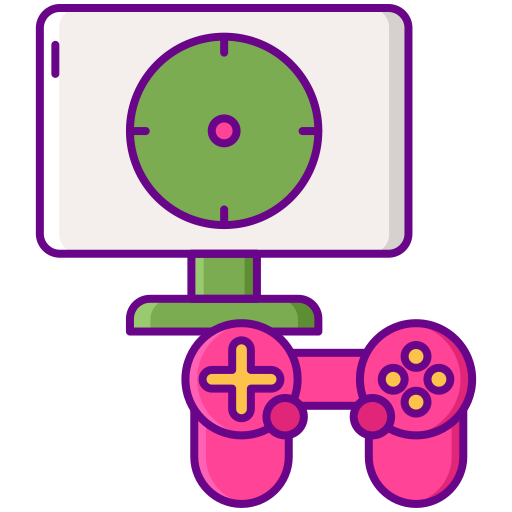 Shooter Flaticons Lineal Color icon