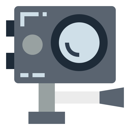 telecamera d'azione Smalllikeart Flat icona