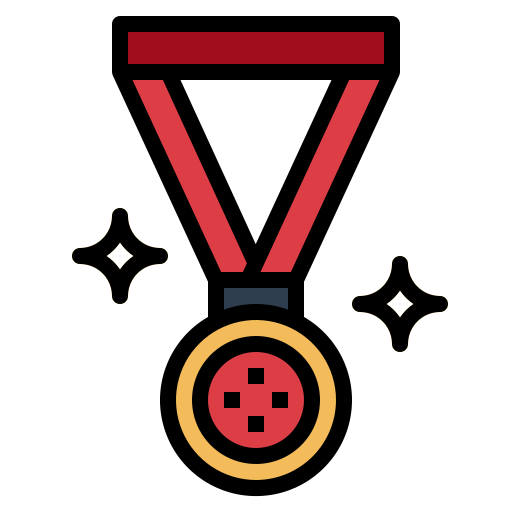 Medalla Smalllikeart Lineal Color icono