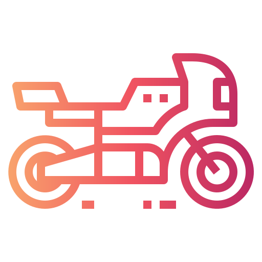 Motorcycle Smalllikeart Gradient icon