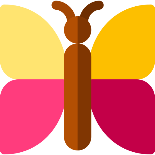 Butterfly Basic Rounded Flat icon