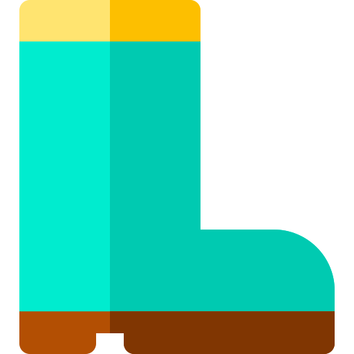 stiefel Basic Rounded Flat icon