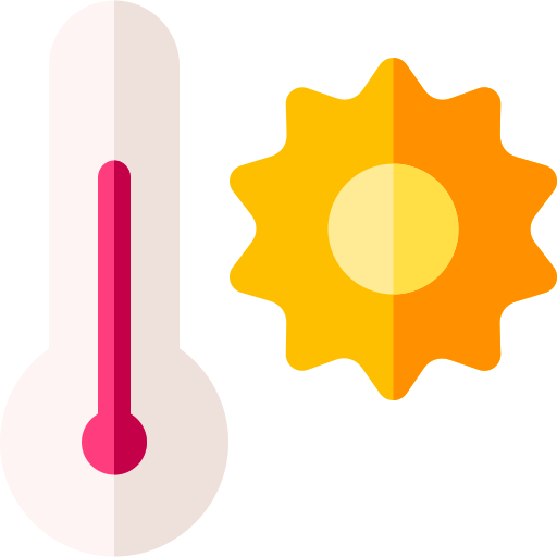 thermometer Basic Rounded Flat icoon